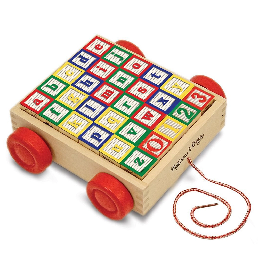 Classic ABC Block Cart - 30 pieces
