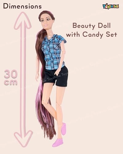 Beauty Doll with Candy Set - Multicolor Plastic Ages 3+