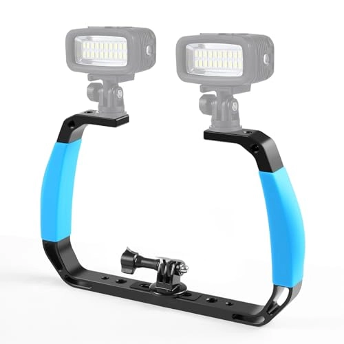 Underwater Diving Rig - Tray Mount 2 Cold Shoe 1/4in 3/8in