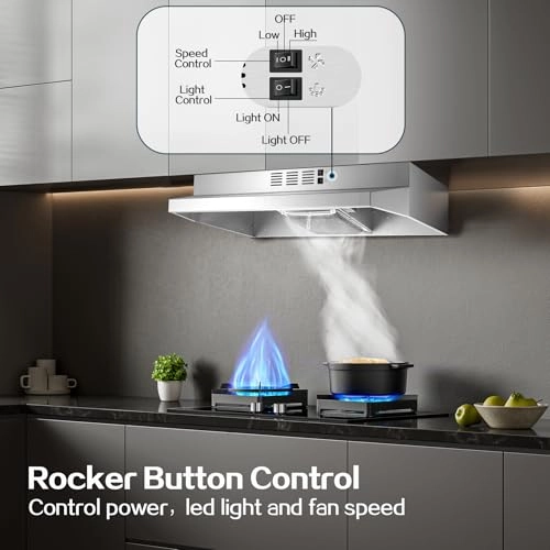 Under Cabinet Range Hood - 280 CFM 24 inch