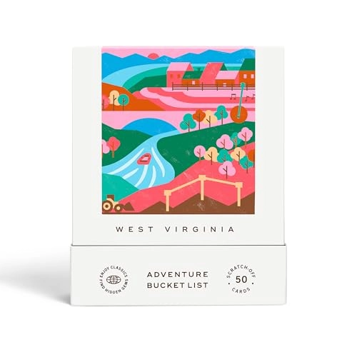 West Virginia Adventure Bucket List - 50 Scratch-Off Cards