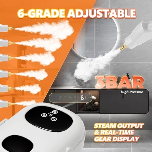 Limpiador a Vapor de Mano - 3 bar 1100ml