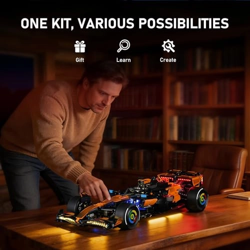 Light Kit - Compatible with Lego Technic McLaren MCL39 F1 Car 42228 Original LED Lighting (Accessories Only)