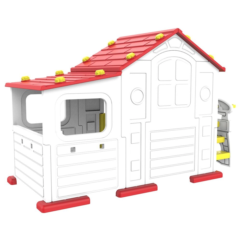 Sun N Shine Big Playhouse - Slide Swing Basketball Ring