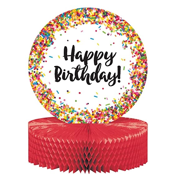 CREATIVE CONVERTING Sprinkles Centrepiece Honycomb - 1 pc