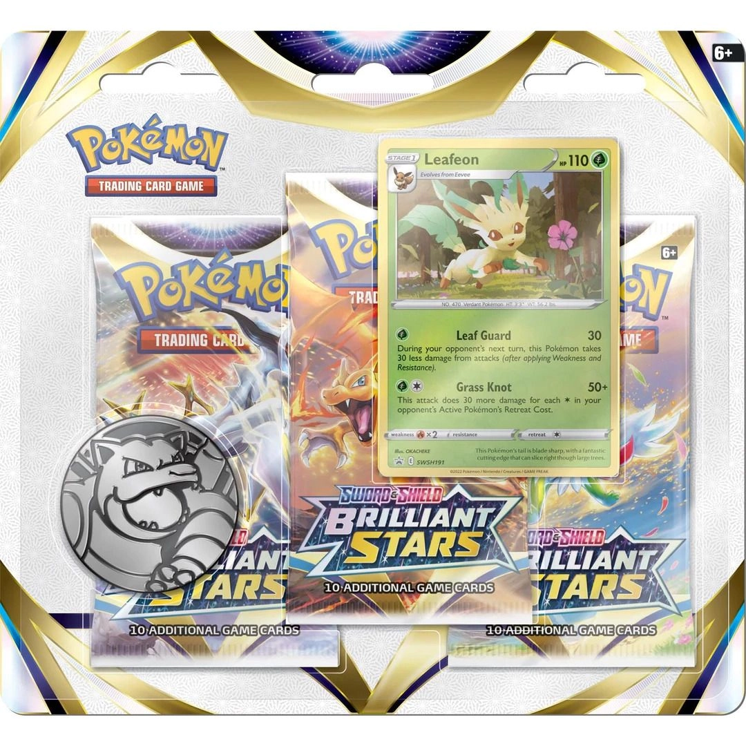 Sword and Shield 9 - Brilliant Stars Three Booster Blister