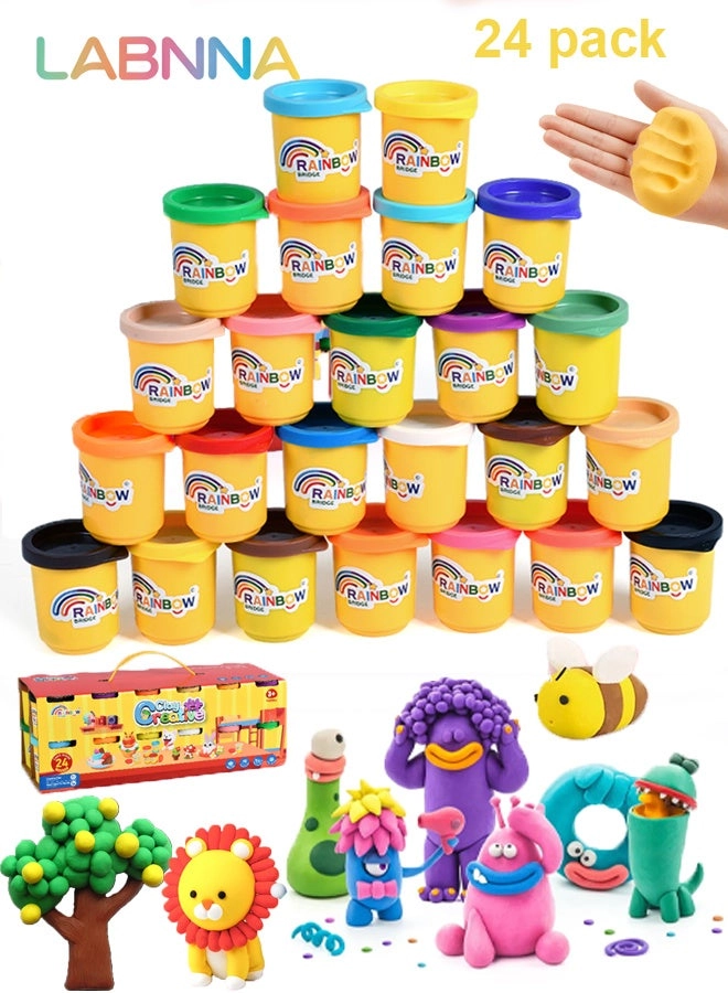LABNNA Play-Dough Modeling Compound - 3+ years 24 pcs
