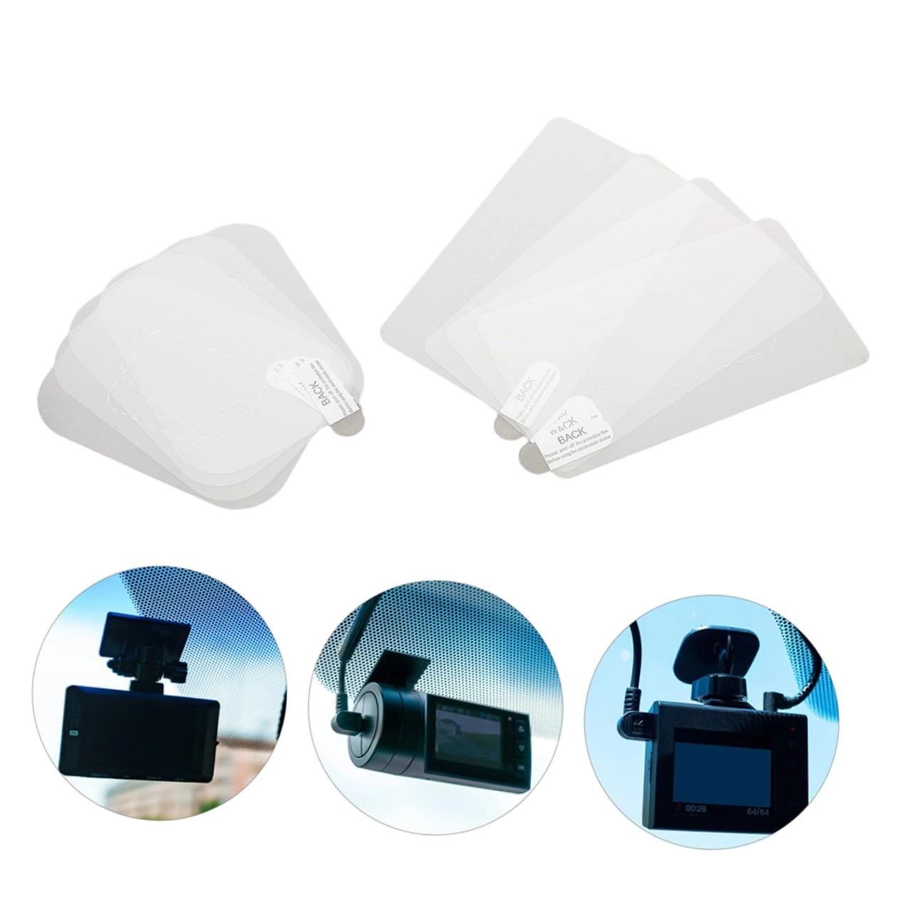 Protective Shields - 16pcs Electrostatic Dash Cam Sticker