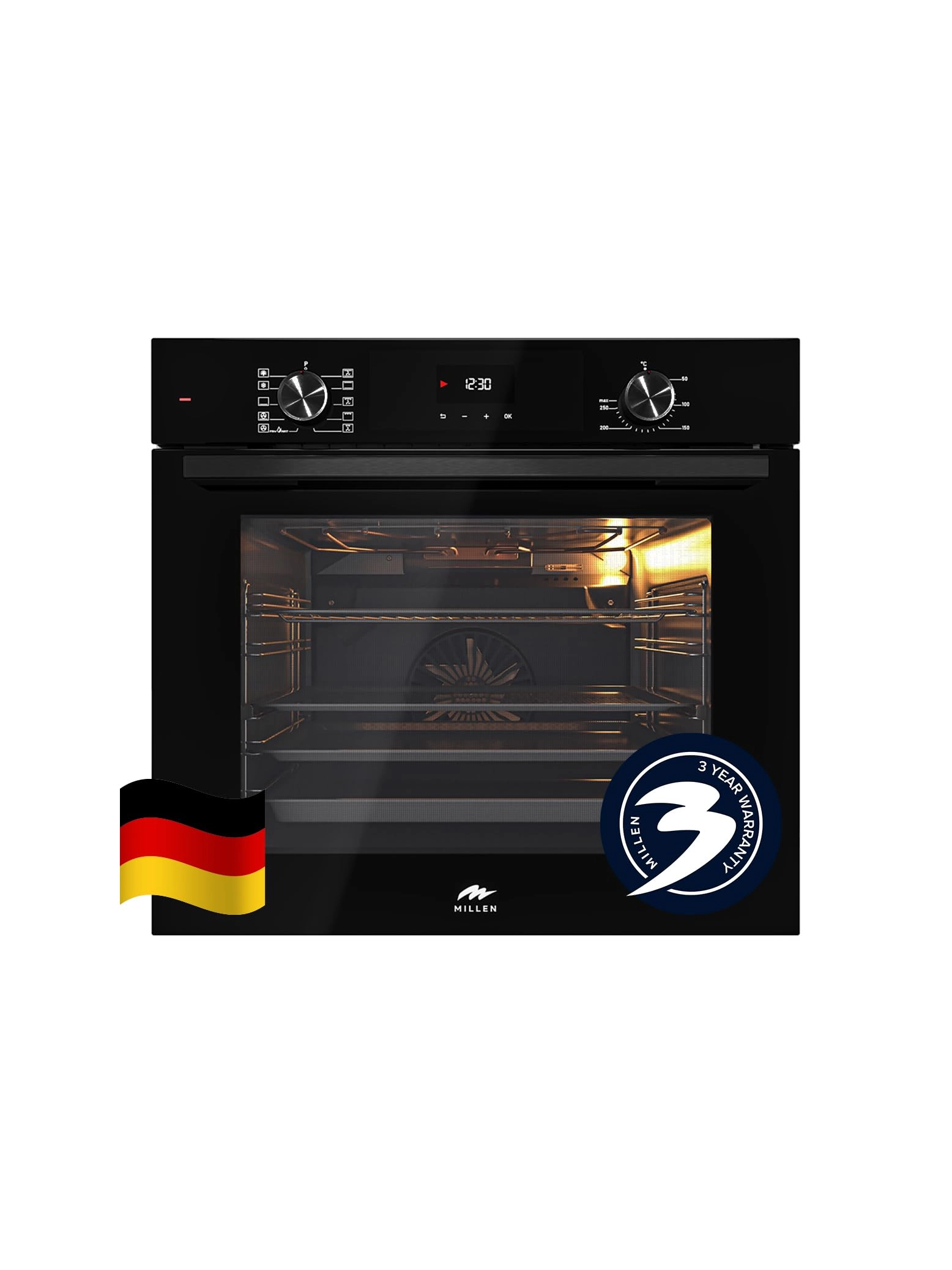 MILLEN MEO6004BB 60cm Convection Oven
