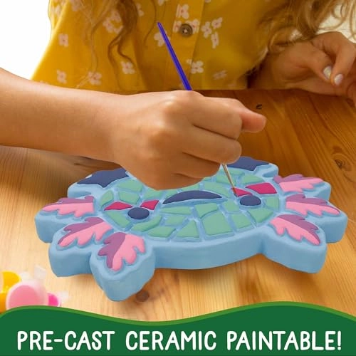 Axolotl Stepping Stone Kit - 7-Inch Paintable 6 Acrylic Paints