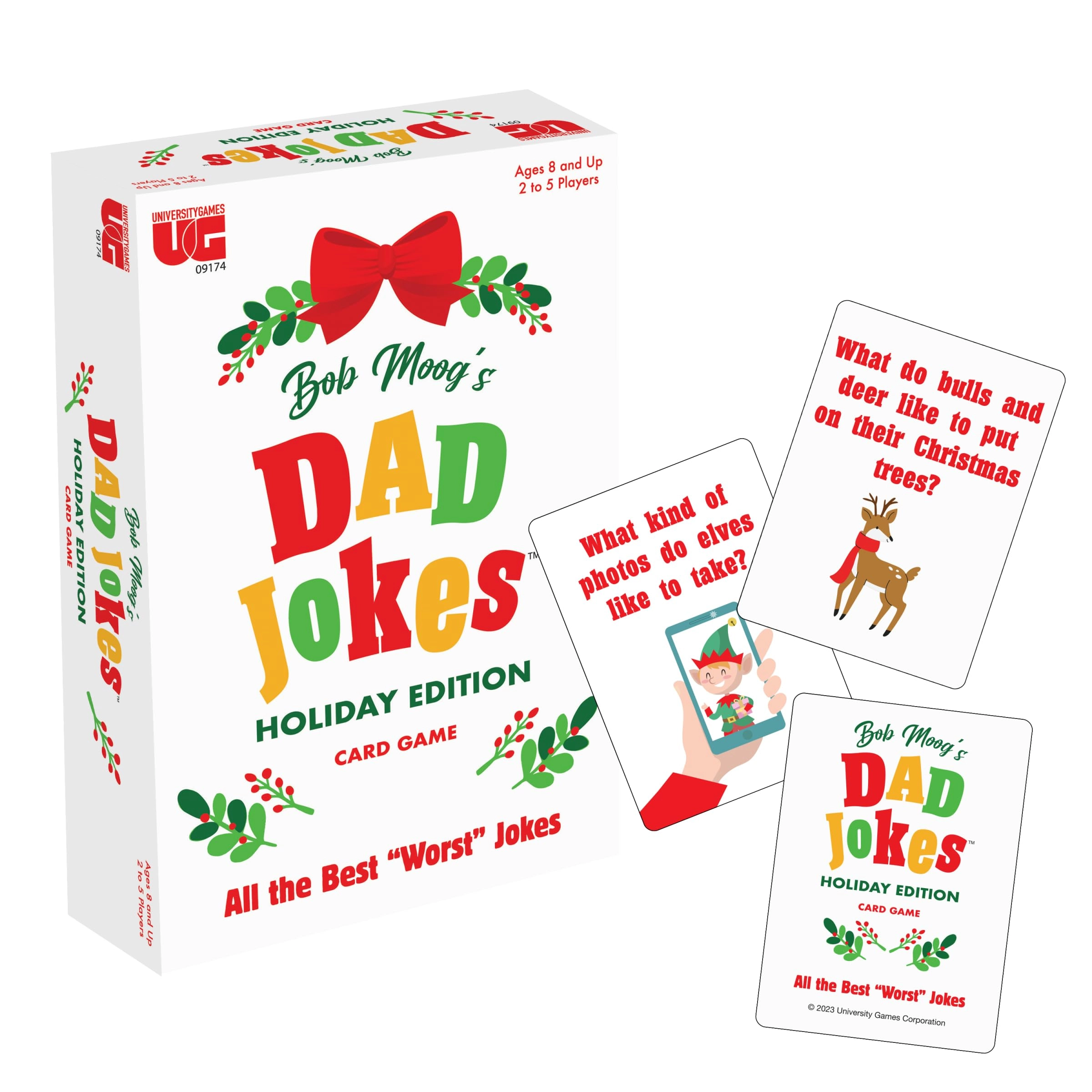 University Games Bob Moog's Dad Jokes Holiday Edition - Card Game