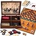 Derby Horse Race - Metal Game Pieces Wooden Keepsake Storage Box