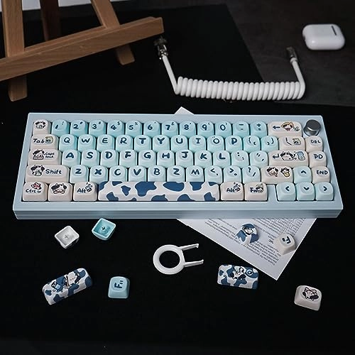 PBT Milk Cow Keycaps Set - MOA Profile Wireless