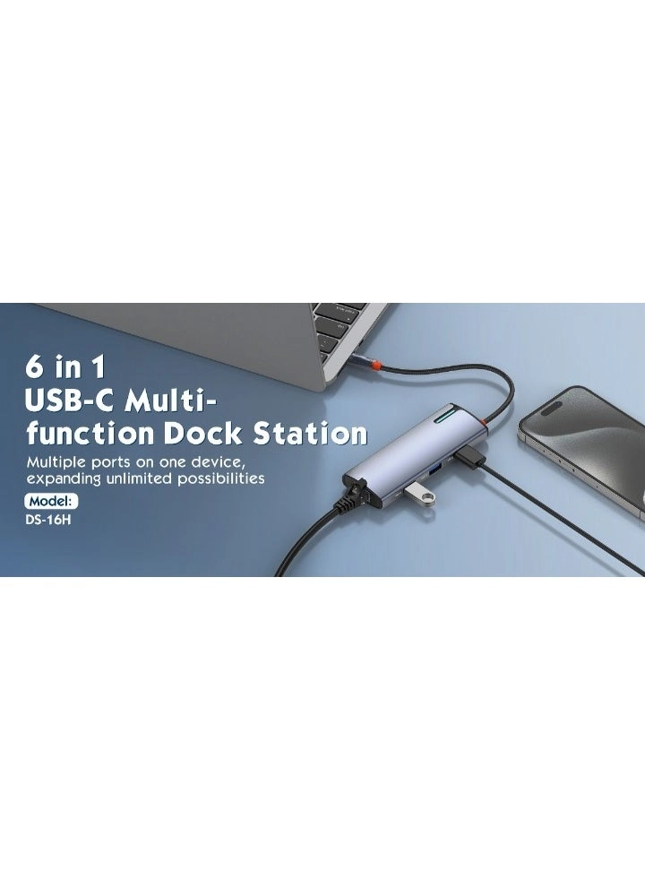 USB-C Docking Station - 100W PD 4K HDMI Gigabit Ethernet