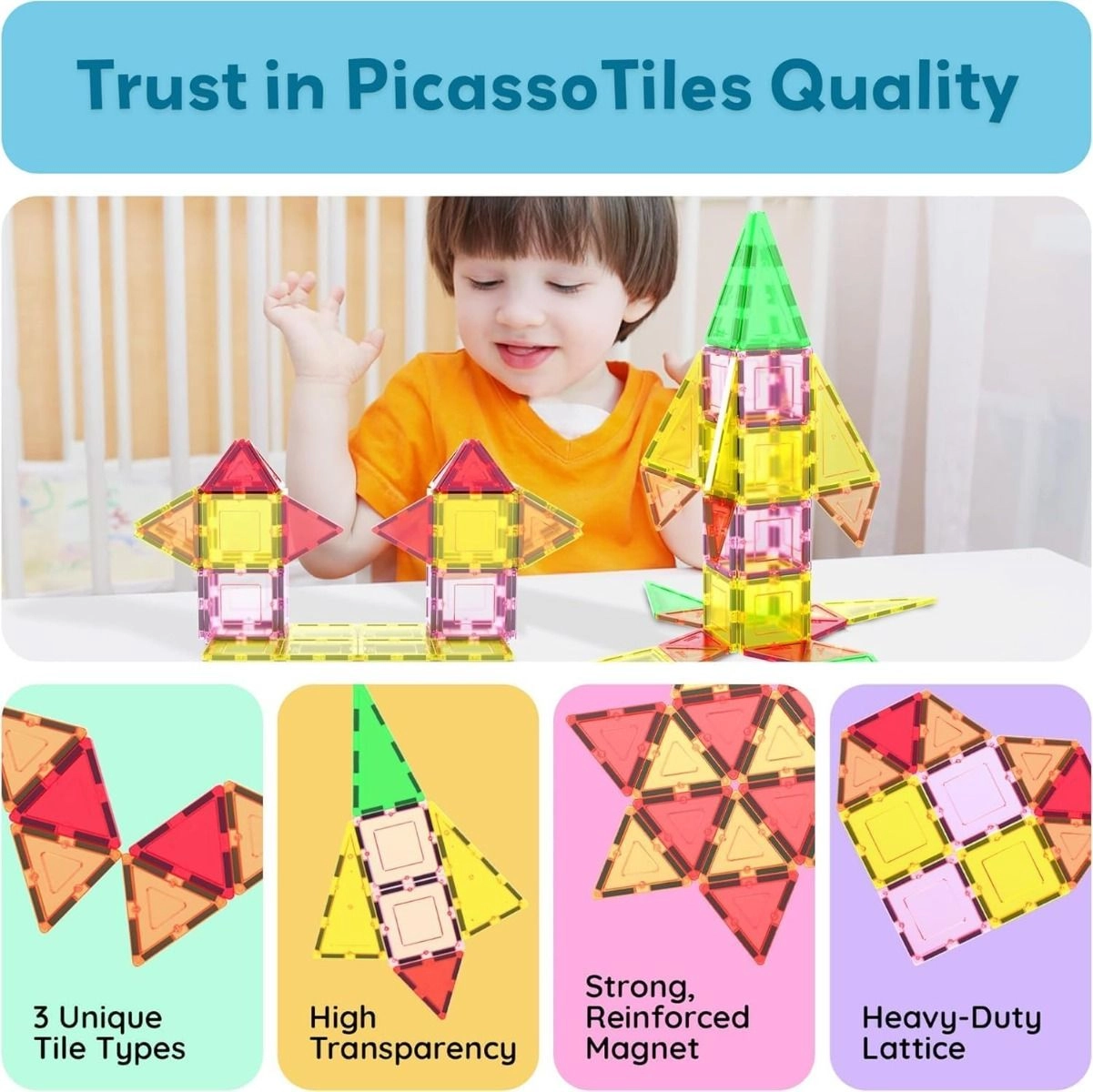 Magnetic Tiles 3D Classic - 12 pcs