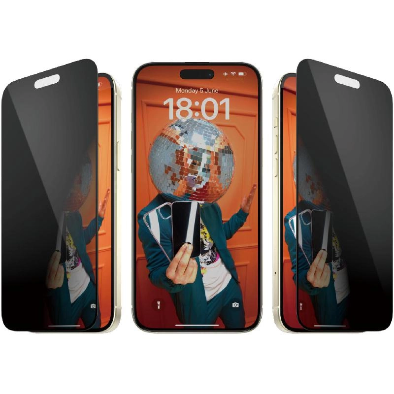 Ultra Wide Fit Clear Tempered Glass Screen Protector for iPhone 16 Plus