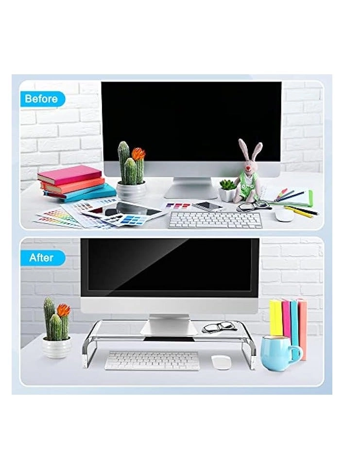 Monitor Stand - Acrylic Clear