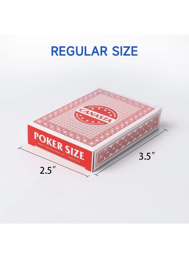 Canasta Cards - 6-Deck Red