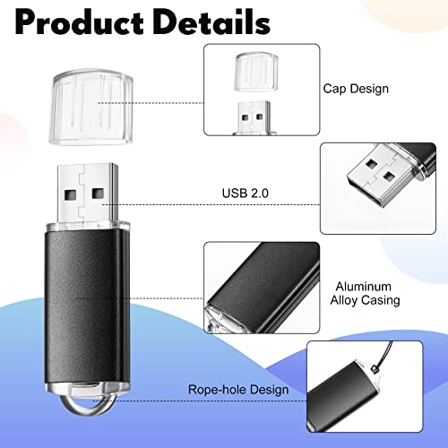 USB 2.0 Flash Drive - 256MB + Lanyard