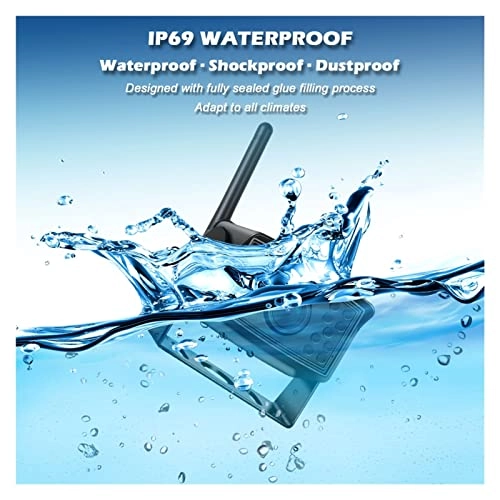 Car DVR Monitor - 7-inch IPS Wireless + Backup Camera - Night vision 1280*720