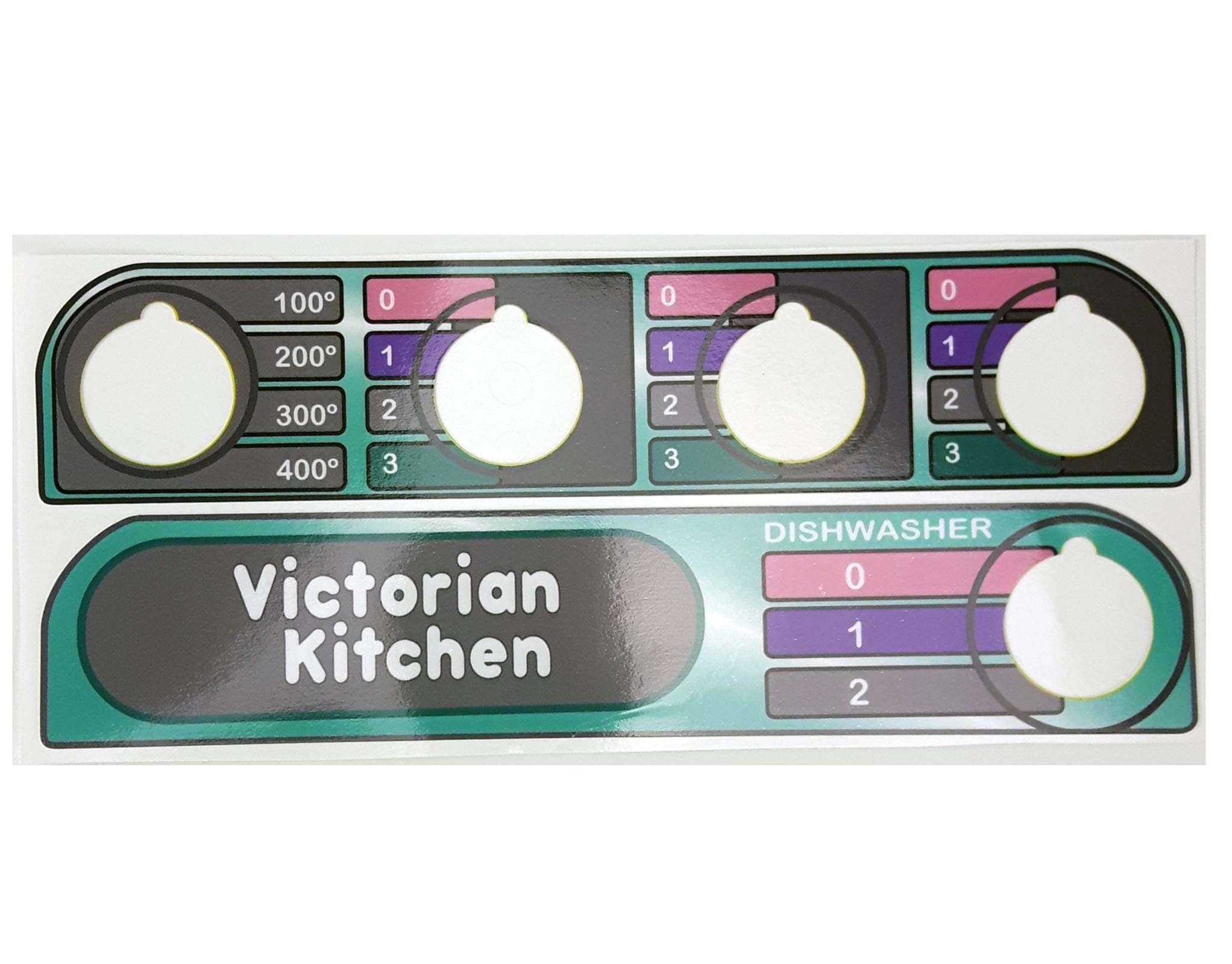 The Toy Restore Replacement Stickers - Victorian Kitchen Dials