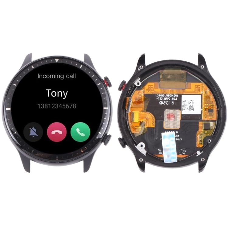 HUAIGNZIZHENG LCD Screen for Amazfit GTR 2 - Digitizer Full Assembly With Frame