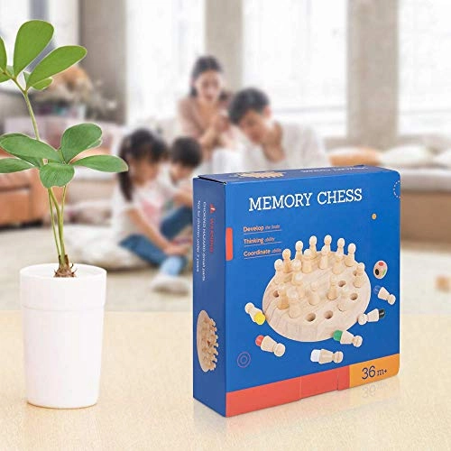 Wooden Memory Chess Game - 2 pieces