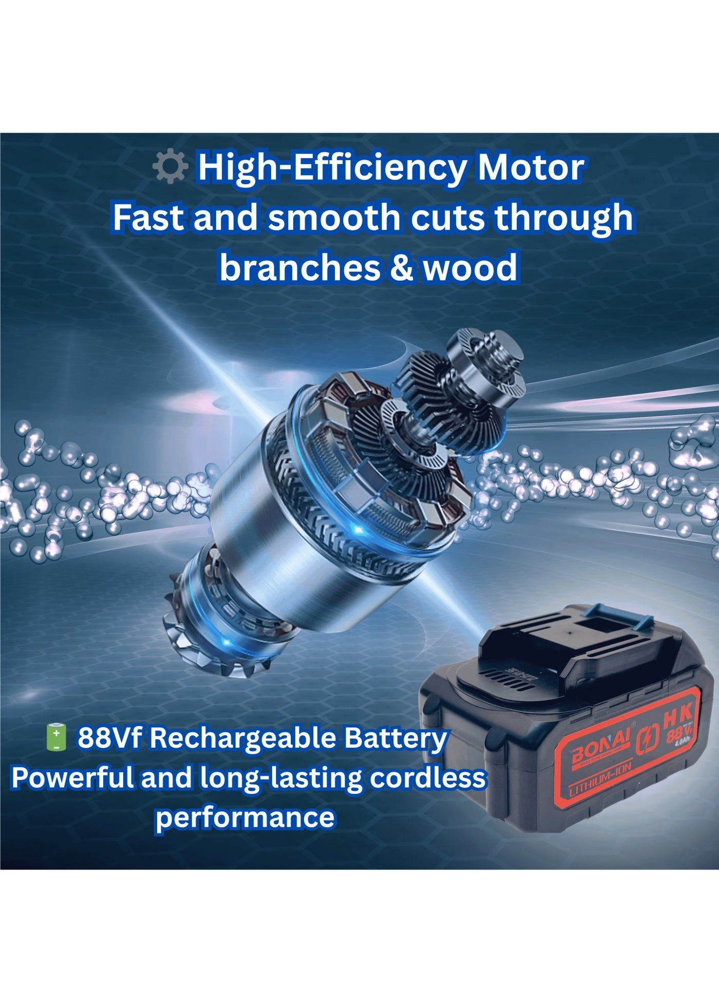 BN-HK043 - 8-inch Cordless 88Vf