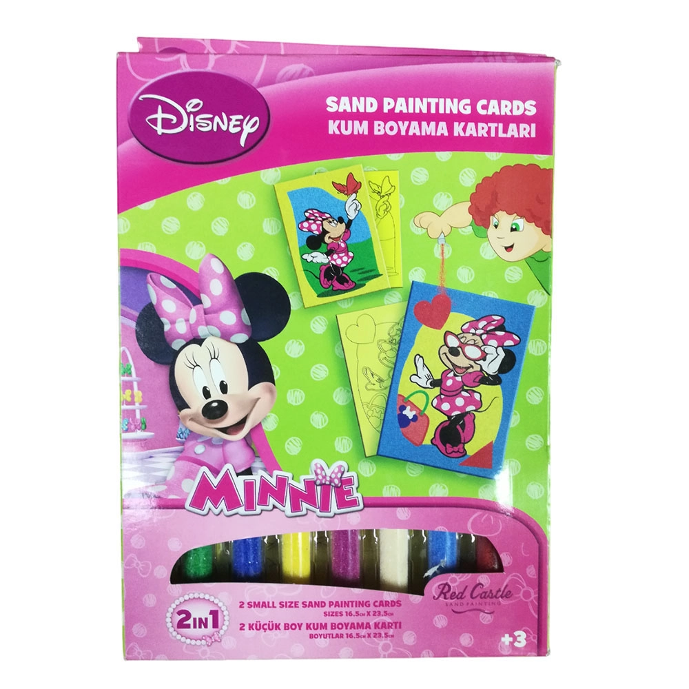 Disney Minnie Mouse 2 2-in-1 Sand Painting Card - Sand Painting Tube and Card