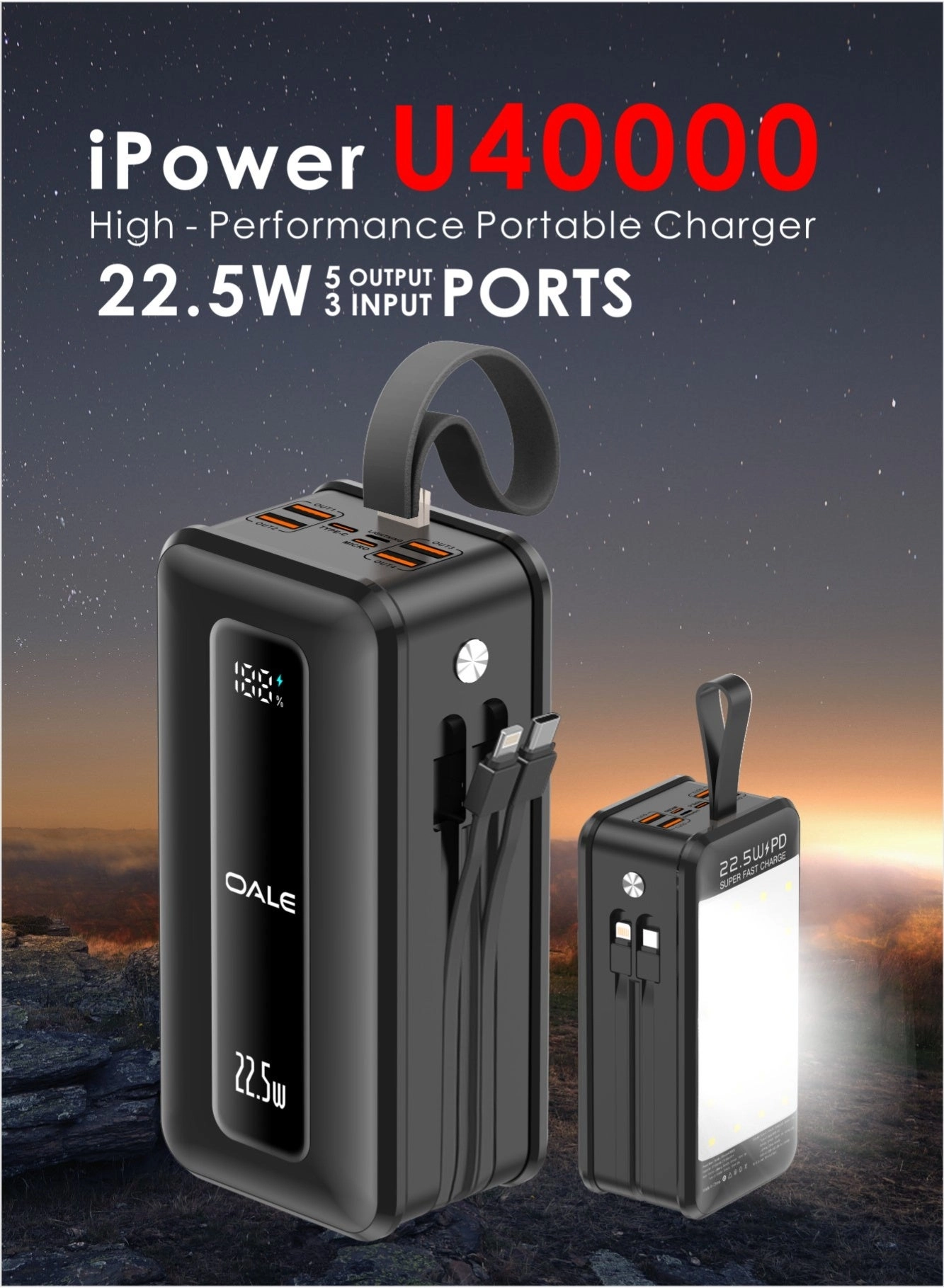 iPower U40000 - 40000mAh 22.5W