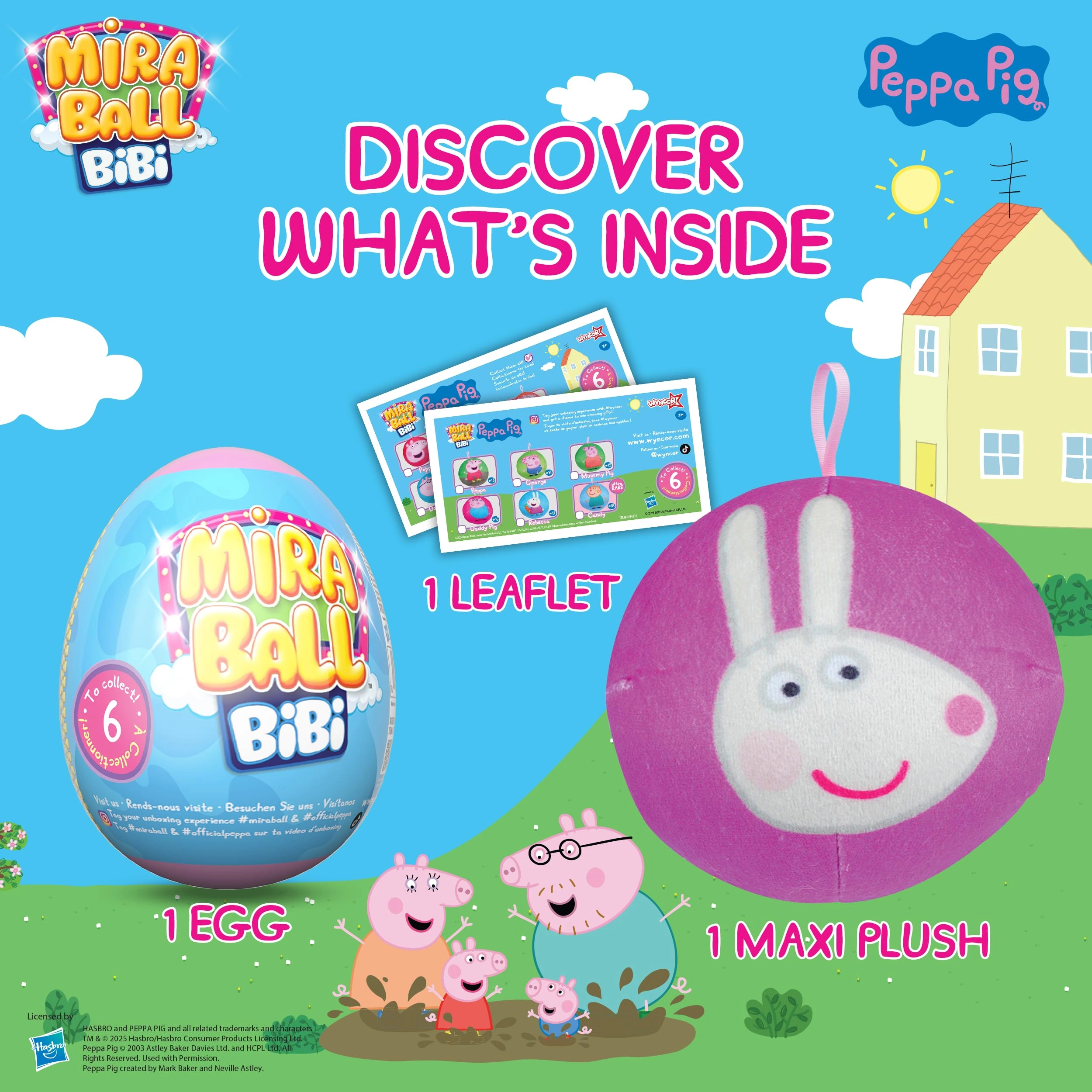 Peppa Pig Bibi - 9.5 cm Memory Foam Expandable
