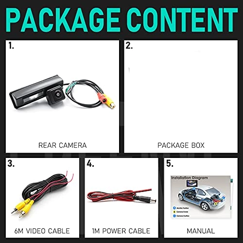 Rear View Camera - Starlight Night Vision Wire 1280P