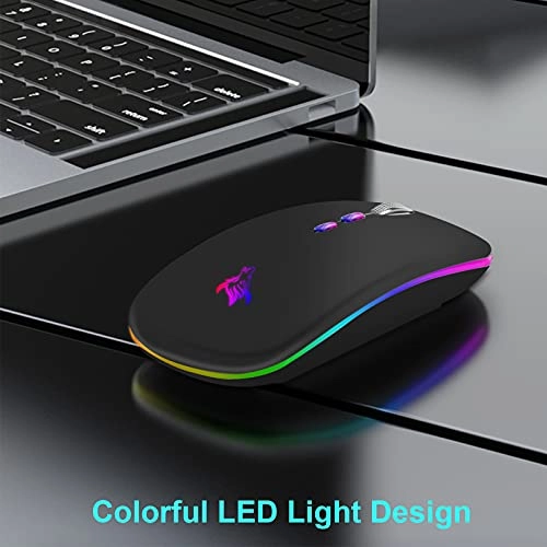 LED Slim Rechargeable Mouse - Wireless