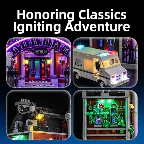 LED Light for LEGO DC Arkham Asylum 76300 - Plastic