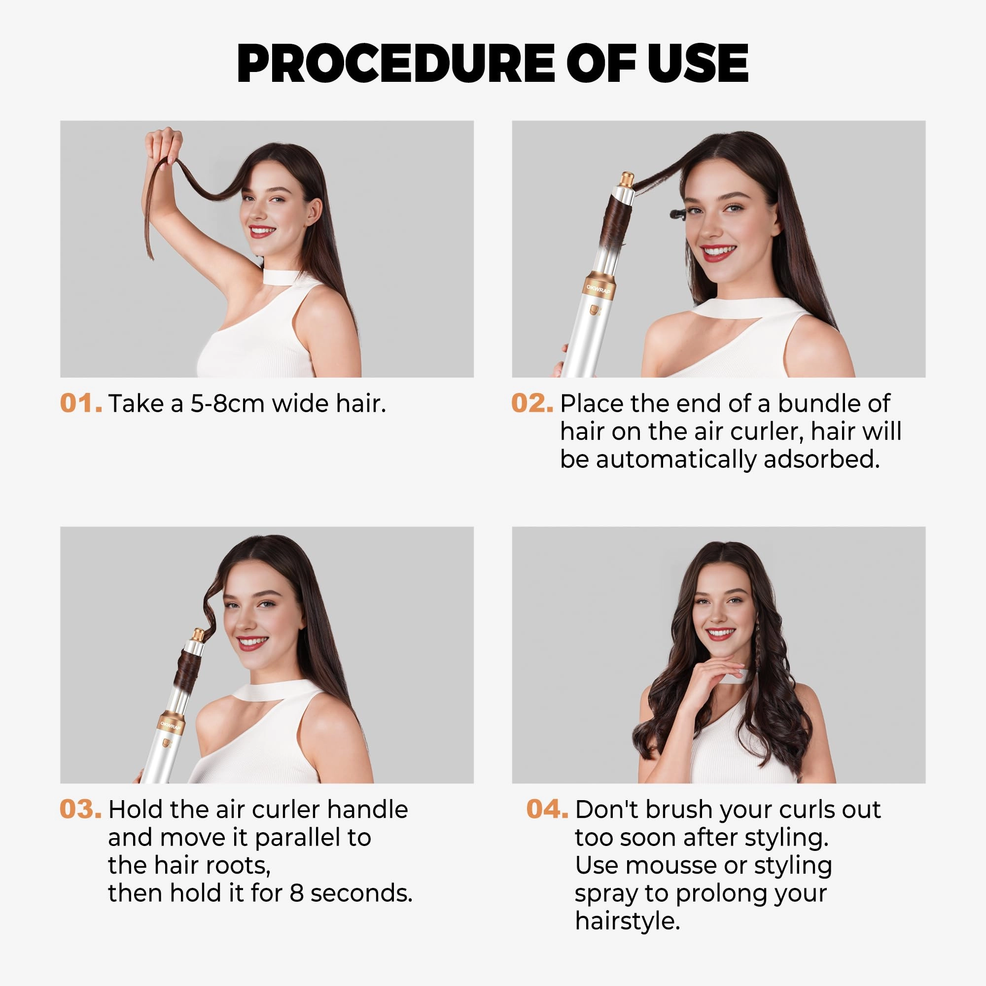 5 in 1 Hair Dryer Brush Set - Gold 700 watts