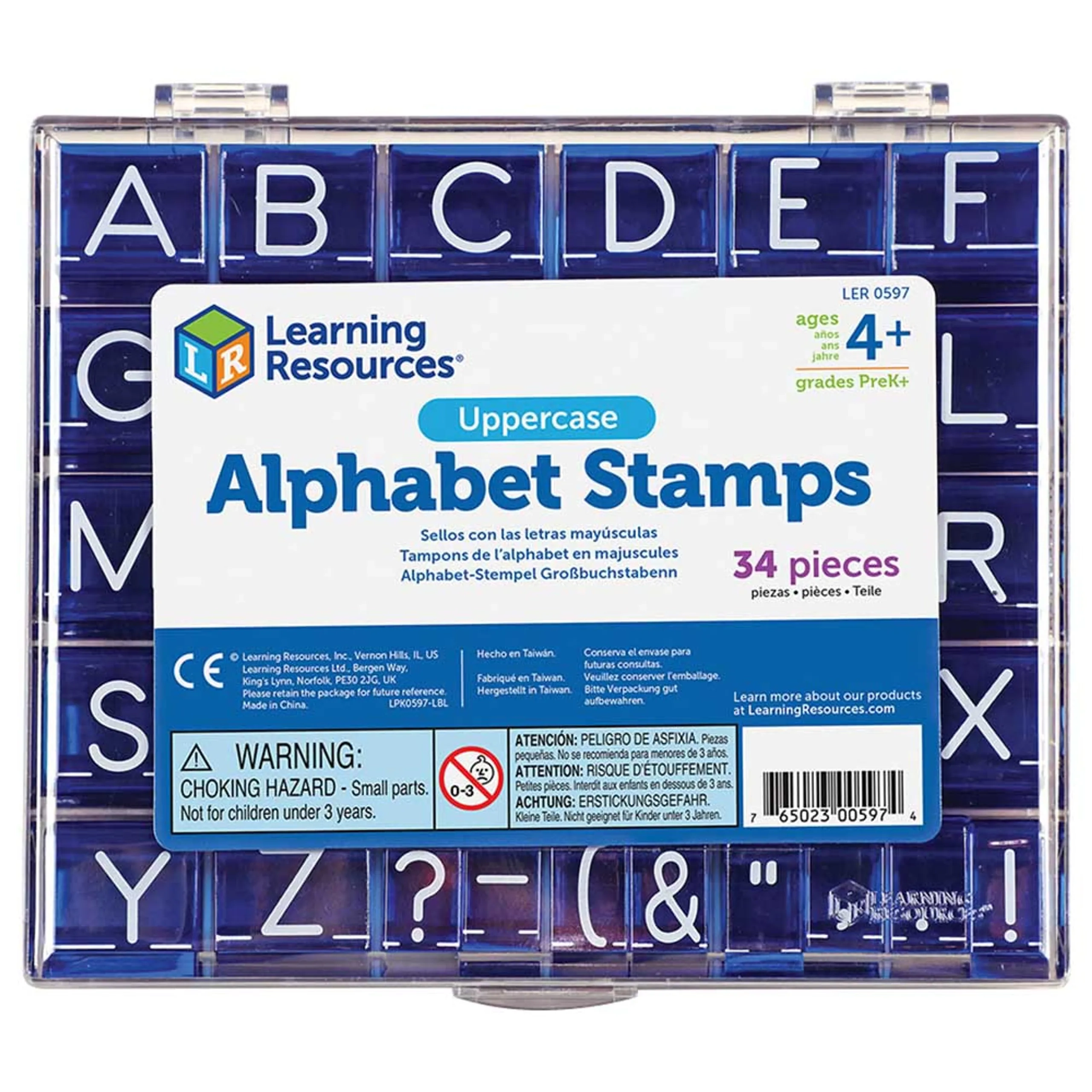 Learning Resources Uppercase Alphabet Stamps - 4 years and above 34 pieces