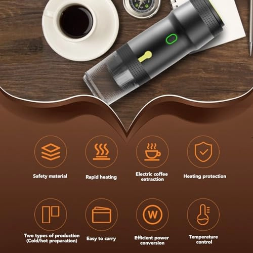 Portable Coffee Machine - 120ml NES capsules DG capsules ground coffee
