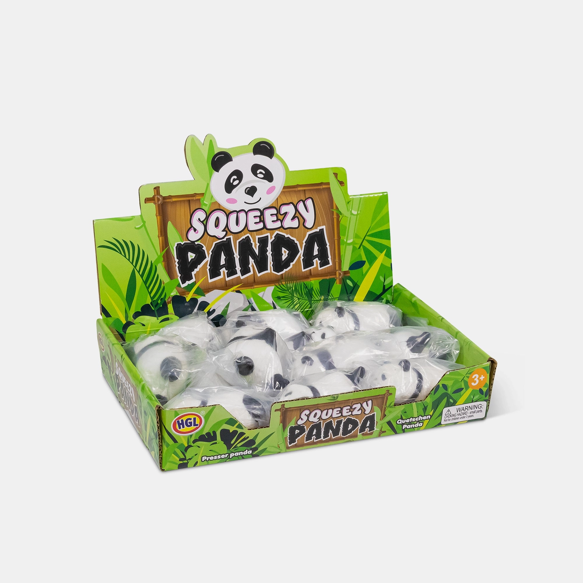 BORDERS Panda Squeezy Bead Ball 8 cm - Multicolor Bead Filled