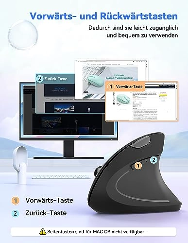 Wireless Vertical Mouse - USB