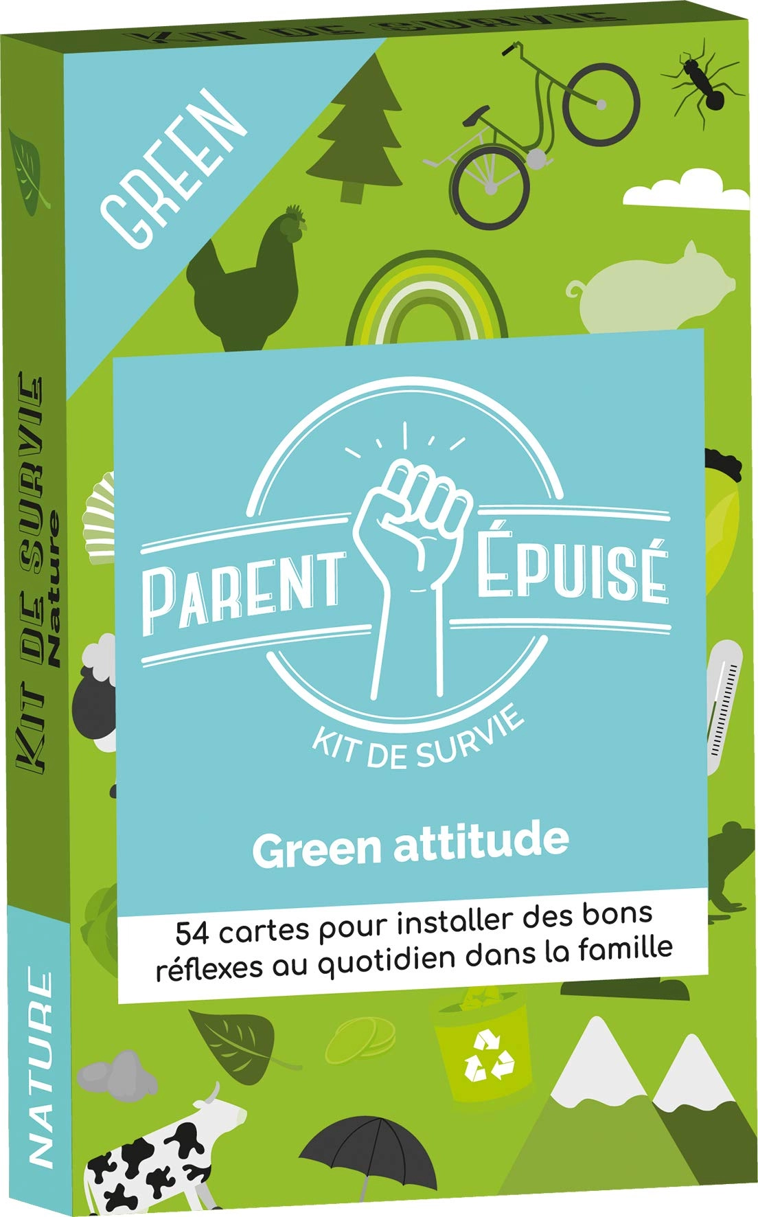 Asmodee Parent Epuise: Green Attitude - Card Game