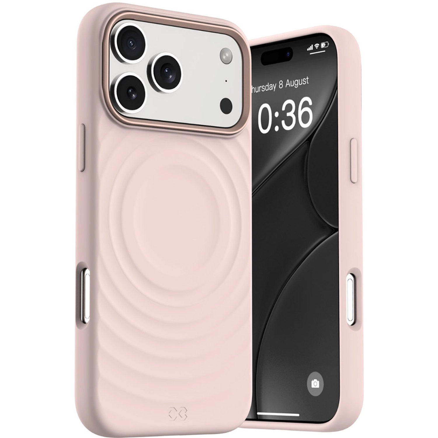 QUIVERX Ripple Case with Metallic Camera Frame for iPhone 17 Pro Max