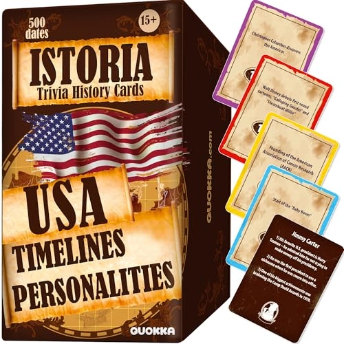 Istoria 500 - USA History Trivia Cards