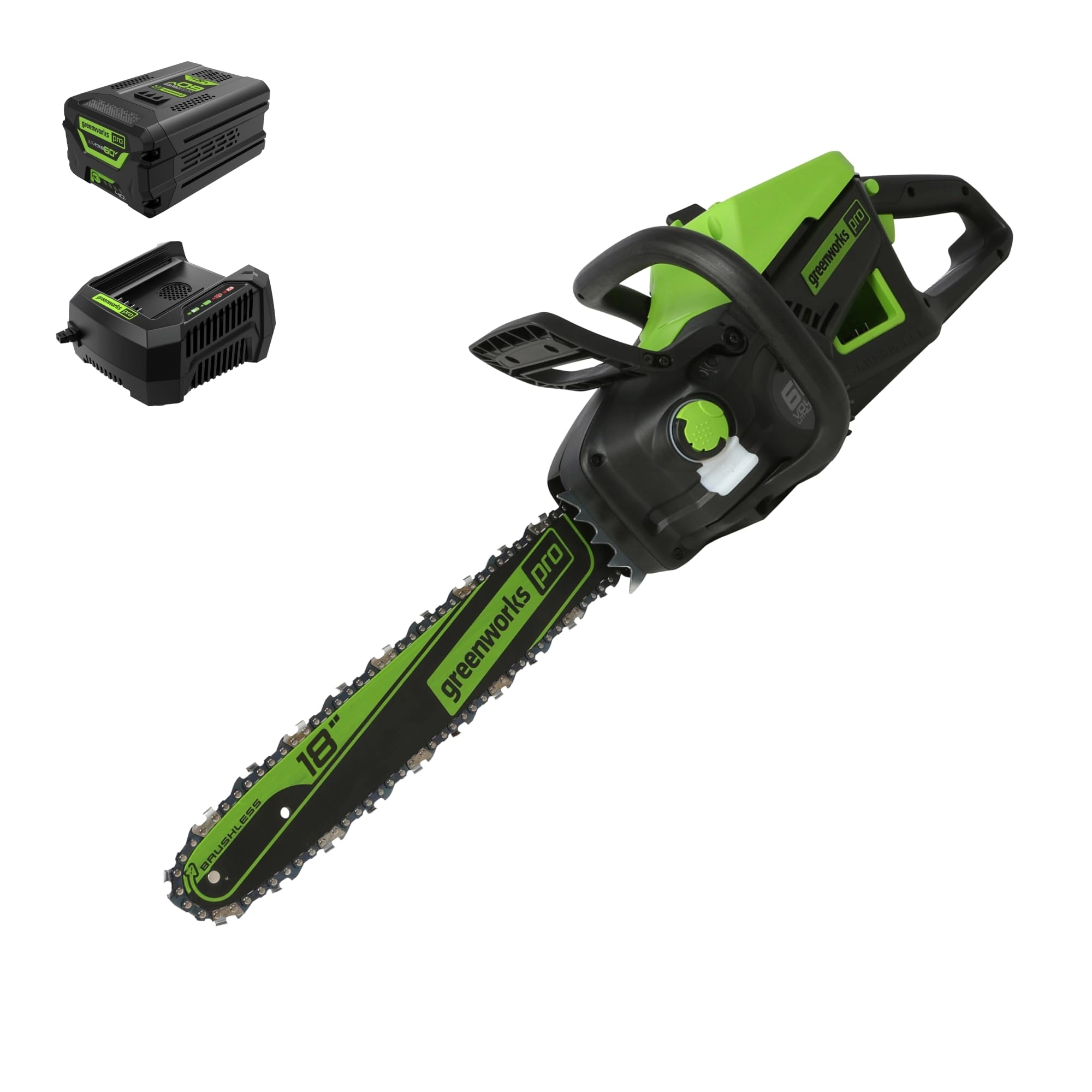 Greenworks Brushless Cordless Chainsaw - 2.0kW