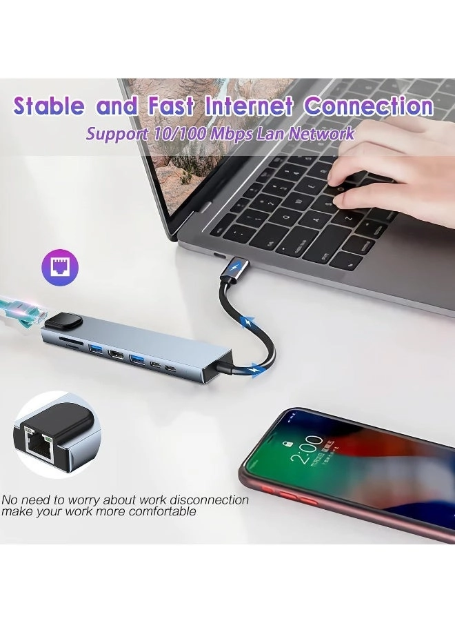 USB C Hub 8-in-1