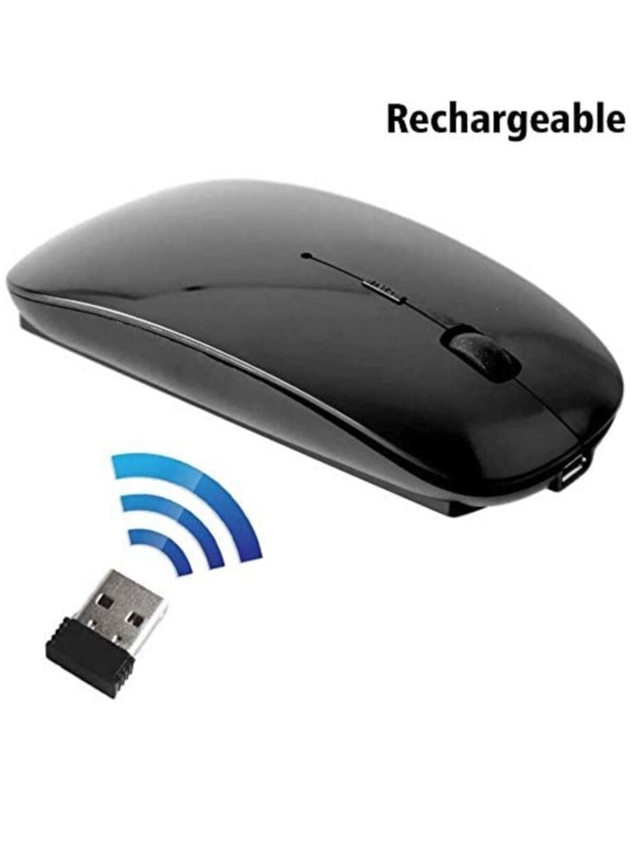 Slim Wireless Mouse - 2.4G Bluetooth 5.1