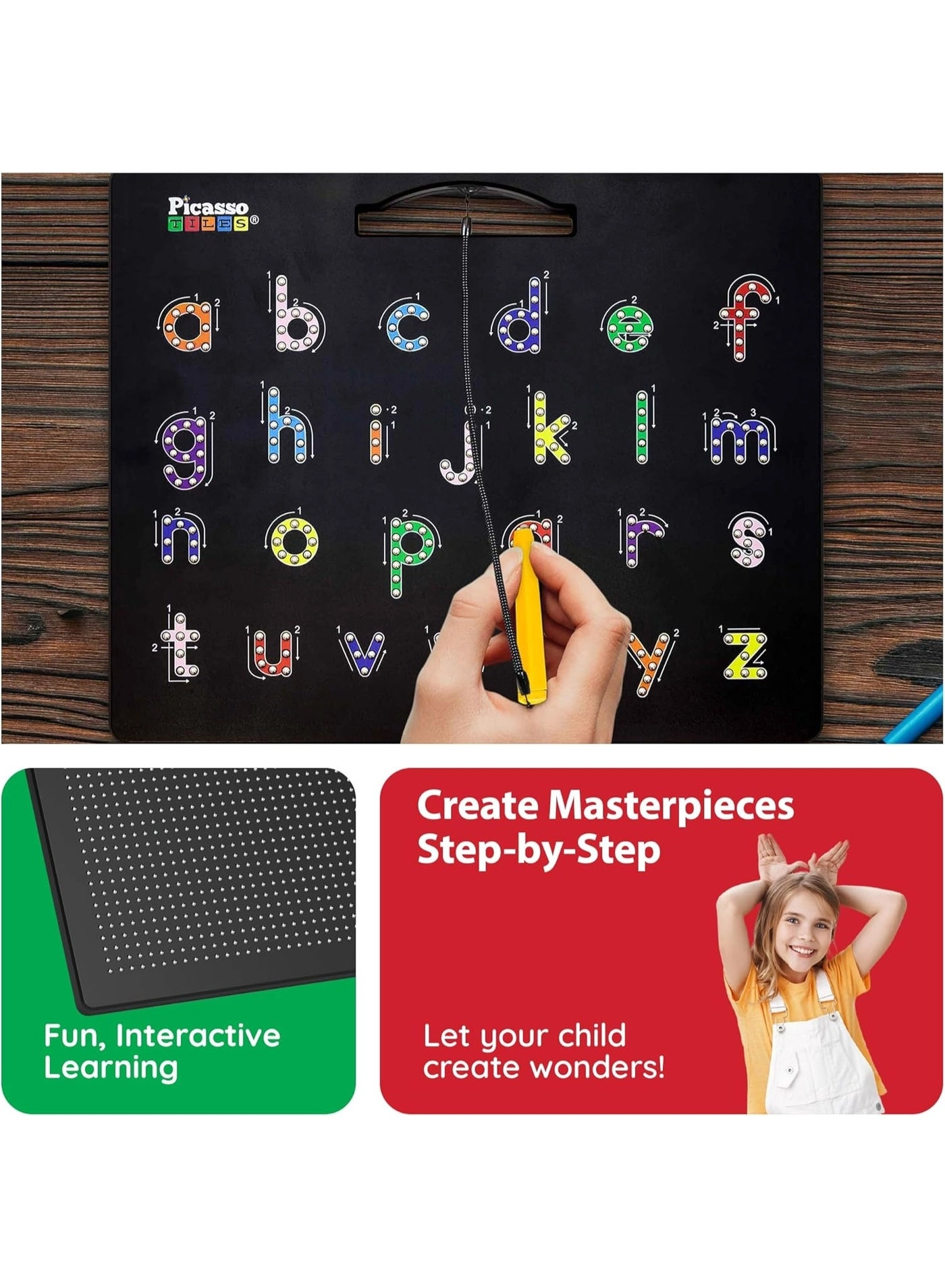 Alphabet Magnetic Drawing Board - 3+
