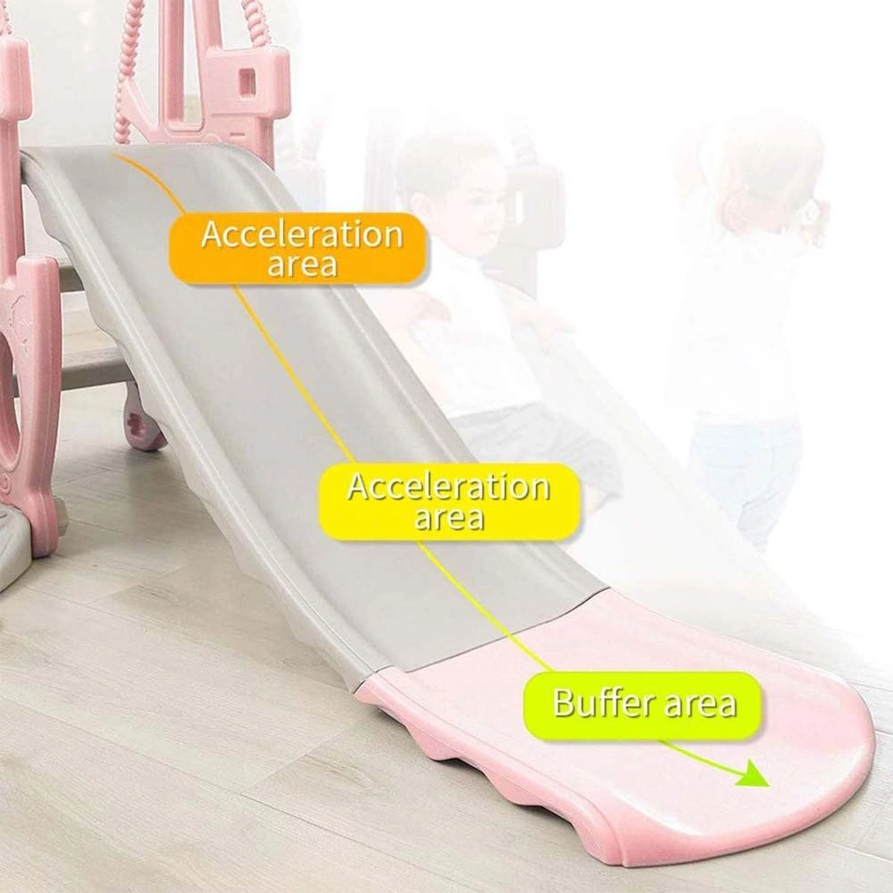3 In 1 Swing With Slide - Pink 1-6 years
