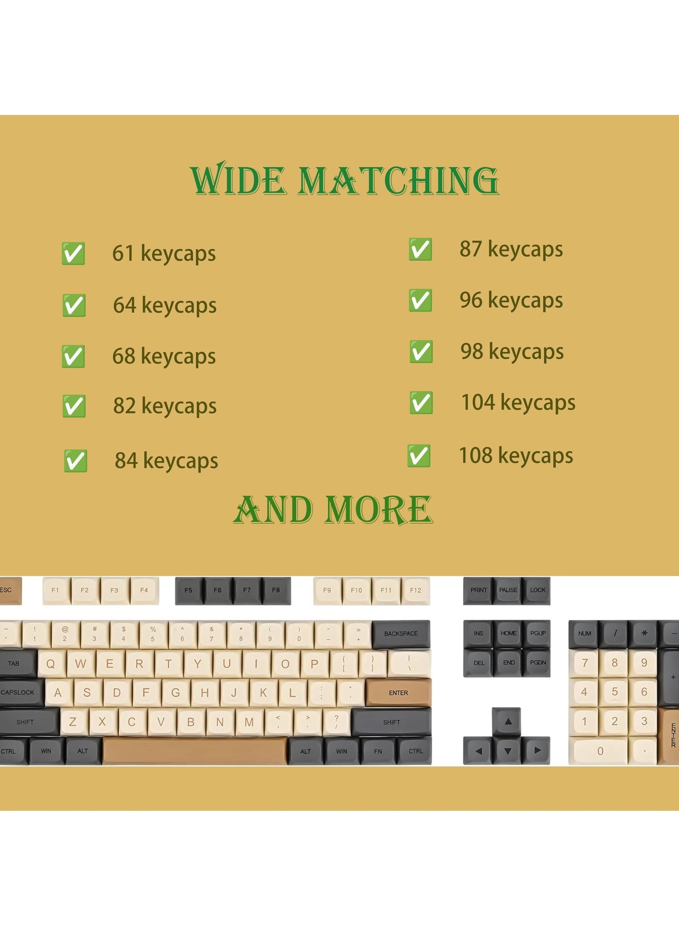 SEEFY Retro Keycaps - ANSI US Layout