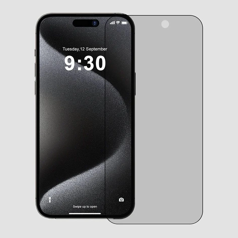 GRIPP Privacy Glass For iPhone 15 Pro Max - Black 9H 0.3 mm