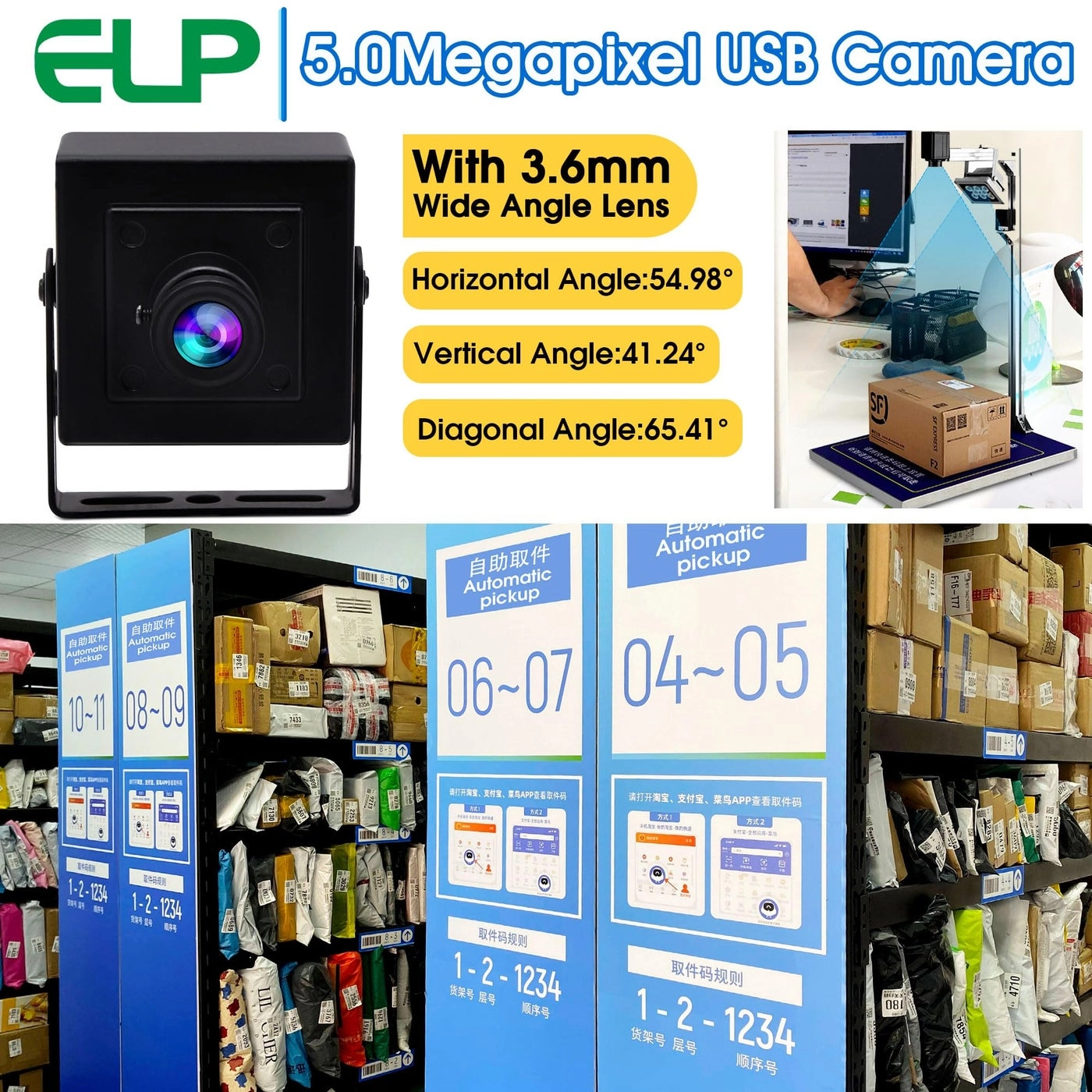 Mini Box USB Camera - 5megapixel 3.6mm